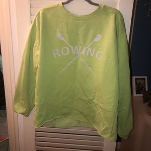 Comfort Colors cropped rowing sweatshirt